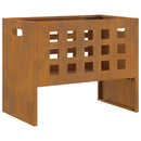 vidaXL Tűzrakó Barna 50 x 30 x 40 cm Acél