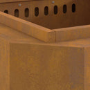 vidaXL Füstmentes Tűzhely Barna 58 x 58 x 51 cm Acél