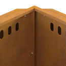 vidaXL Füstmentes Tűzhely Barna 58 x 58 x 51 cm Acél