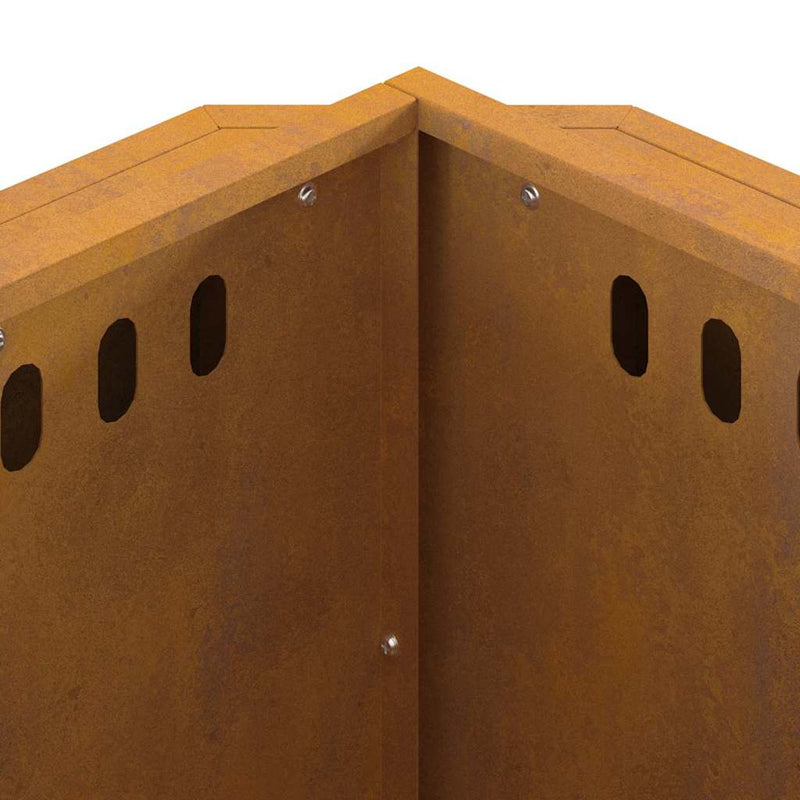 vidaXL Füstmentes Tűzhely Barna 58 x 58 x 51 cm Acél