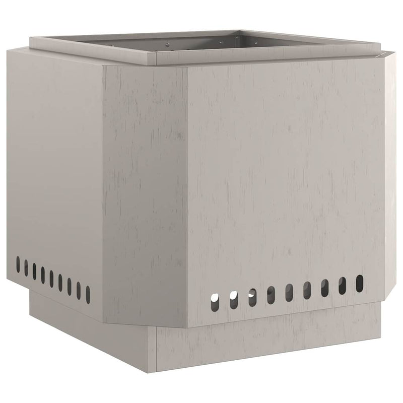 vidaXL Füstmentes Tűzhely Barna 58 x 58 x 51 cm Acél