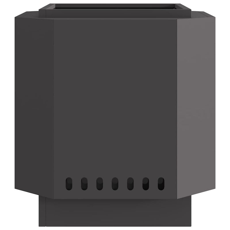 vidaXL Füstmentes Tűzhely Fekete 48 x 48 x 51 cm Acél