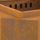 vidaXL Füstmentes Tűzhely Barna 48 x 48 x 51 cm Acél