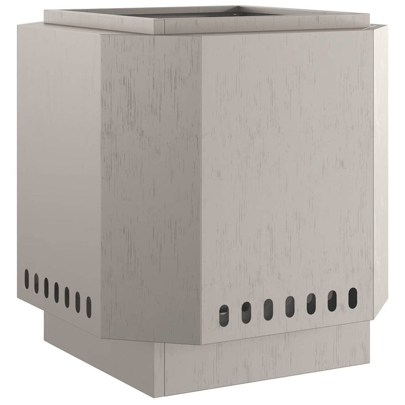 vidaXL Füstmentes Tűzhely Barna 48 x 48 x 51 cm Acél