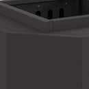 vidaXL Füstmentes Tűzhely Fekete 38 x 38 x 51 cm Acél