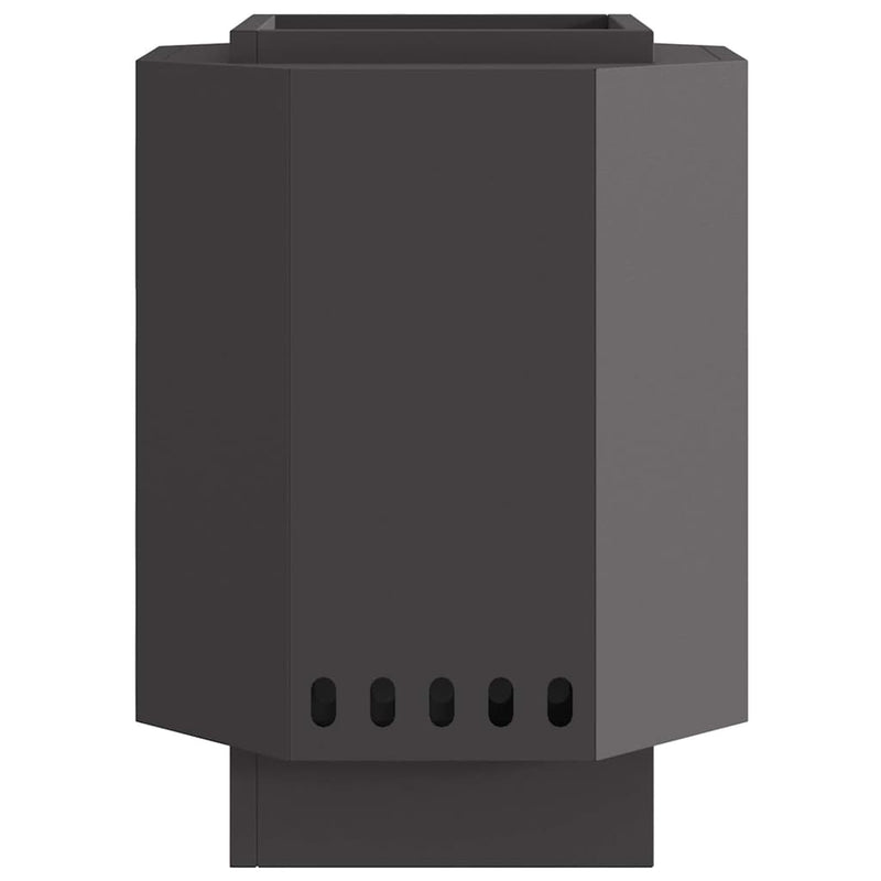 vidaXL Füstmentes Tűzhely Fekete 38 x 38 x 51 cm Acél