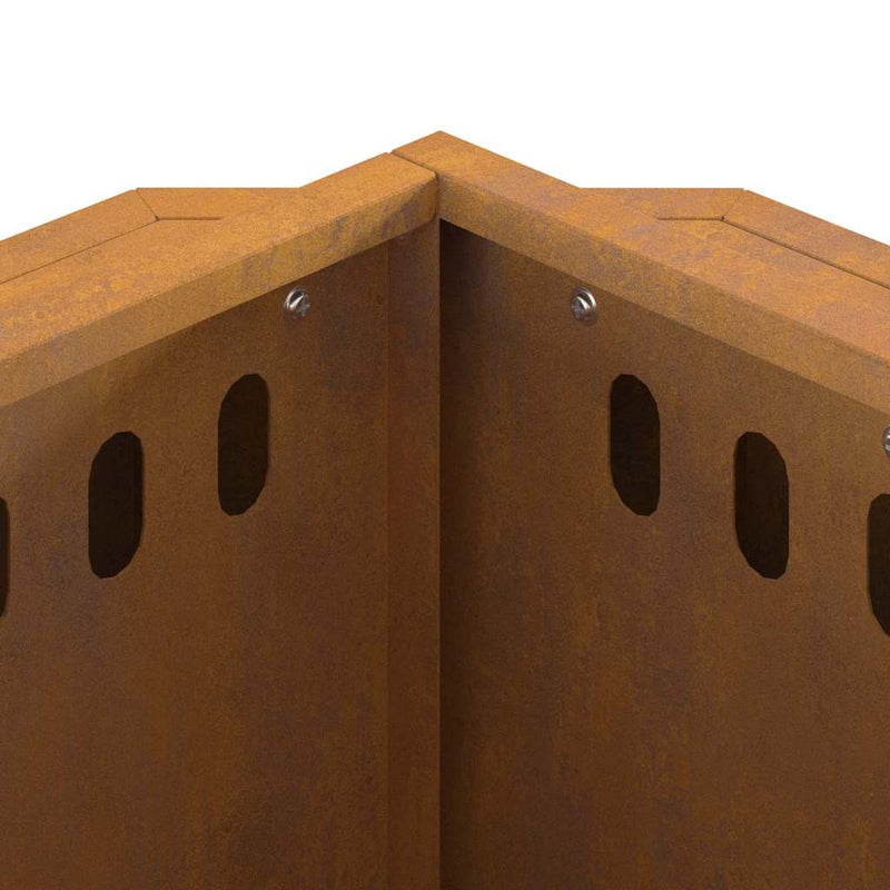 vidaXL Füstmentes Tűzhely Barna 38 x 38 x 51 cm Acél