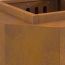 vidaXL Füstmentes Tűzhely Barna 38 x 38 x 51 cm Acél