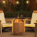 vidaXL Füstmentes Tűzhely Barna 38 x 38 x 51 cm Acél