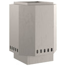 vidaXL Füstmentes Tűzhely Barna 38 x 38 x 51 cm Acél