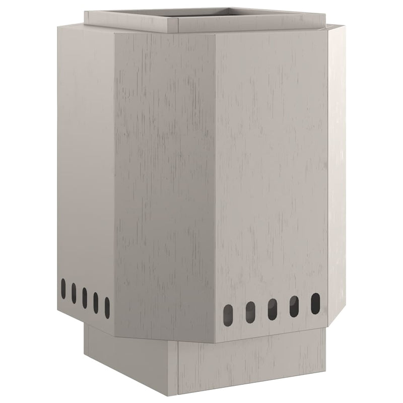 vidaXL Füstmentes Tűzhely Barna 38 x 38 x 51 cm Acél