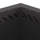 vidaXL Füstmentes Tűzhely Fekete 58 x 58 x 51 cm Acél