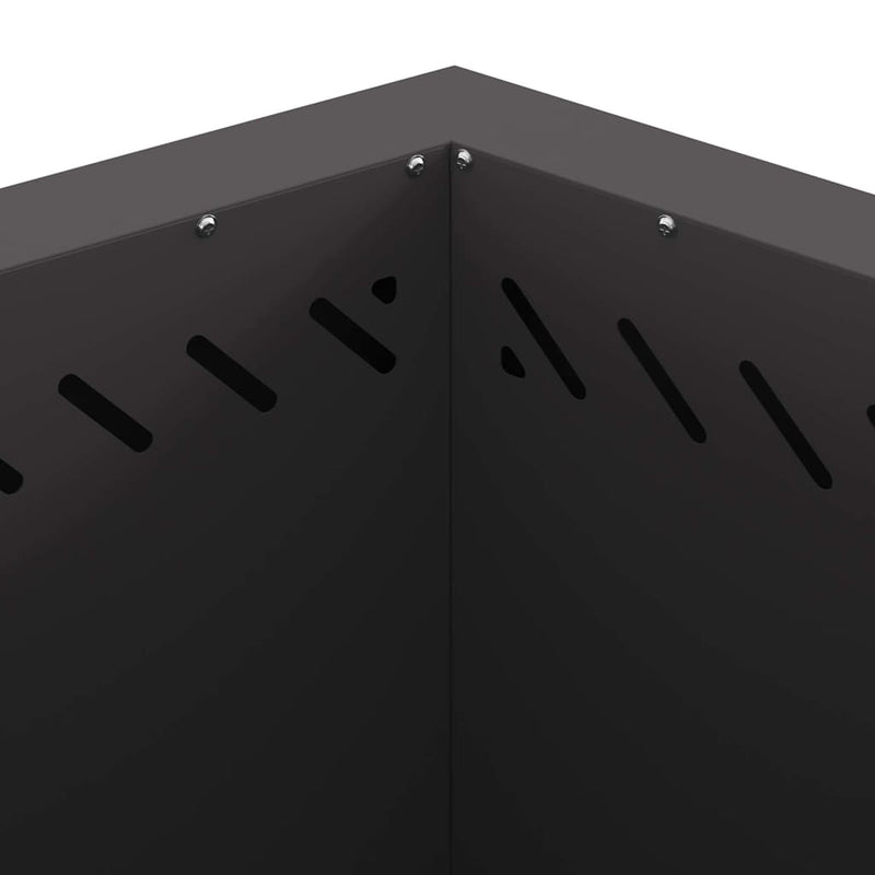 vidaXL Füstmentes Tűzhely Fekete 58 x 58 x 51 cm Acél