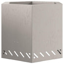 vidaXL Füstmentes Tűzhely Barna 58 x 58 x 51 cm Acél