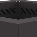 vidaXL Füstmentes Tűzhely Fekete 48 x 48 x 51 cm Acél