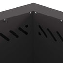 vidaXL Füstmentes Tűzhely Fekete 48 x 48 x 51 cm Acél