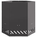 vidaXL Füstmentes Tűzhely Fekete 48 x 48 x 51 cm Acél