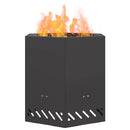 vidaXL Füstmentes Tűzhely Fekete 48 x 48 x 51 cm Acél