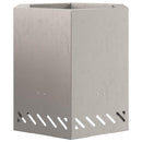 vidaXL Füstmentes Tűzhely Barna 48 x 48 x 51 cm Acél