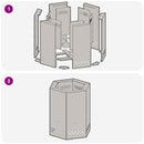 vidaXL Füstmentes Tűzhely Fekete 38 x 38 x 51 cm Acél