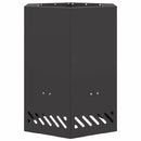 vidaXL Füstmentes Tűzhely Fekete 38 x 38 x 51 cm Acél