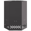 vidaXL Füstmentes Tűzhely Fekete 38 x 38 x 51 cm Acél