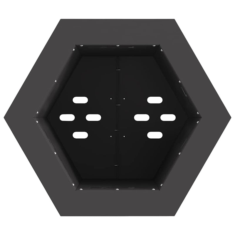 vidaXL Füstmentes Tűzhely Fekete 38 x 38 x 51 cm Acél