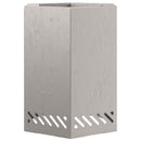 vidaXL Füstmentes Tűzhely Barna 38 x 38 x 51 cm Acél