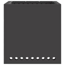 vidaXL Füstmentes Tűzhely Fekete 48 x 48 x 50 cm Acél