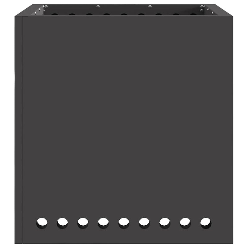 vidaXL Füstmentes Tűzhely Fekete 48 x 48 x 50 cm Acél