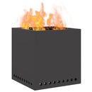 vidaXL Füstmentes Tűzhely Fekete 48 x 48 x 50 cm Acél