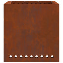 vidaXL Füstmentes Tűzhely Barna 48 x 48 x 50 cm Időjárásálló acél