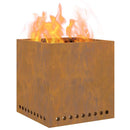 vidaXL Füstmentes Tűzhely Barna 48 x 48 x 50 cm Acél