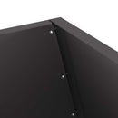 vidaXL Tűzrakó Fekete 50 x 50 x 100 cm Acél