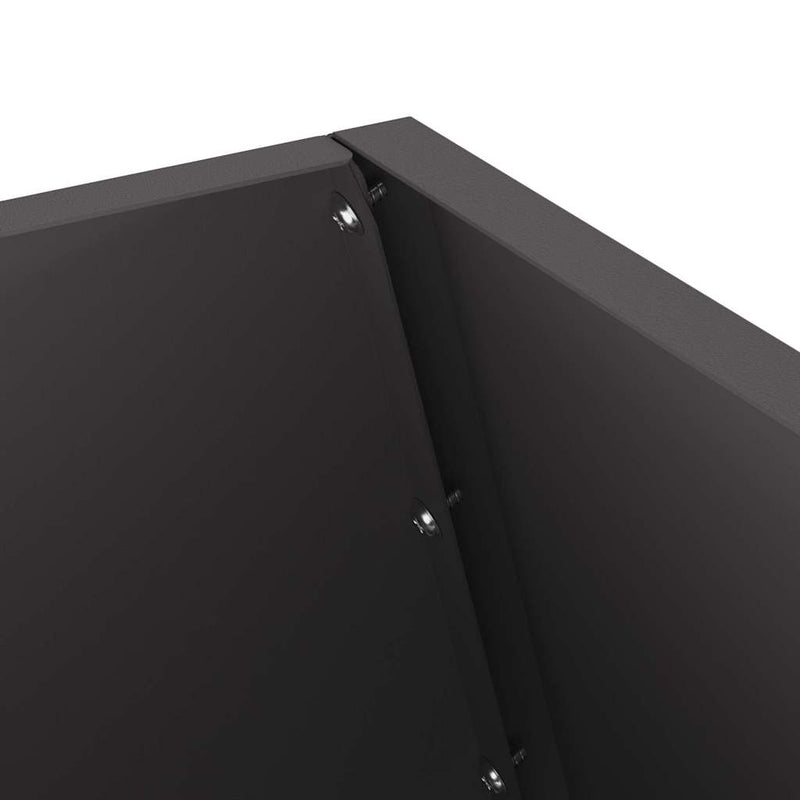 vidaXL Tűzrakó Fekete 50 x 50 x 100 cm Acél