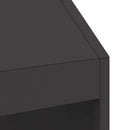 vidaXL Tűzrakó Fekete 50 x 50 x 100 cm Acél