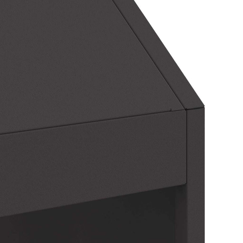 vidaXL Tűzrakó Fekete 50 x 50 x 100 cm Acél