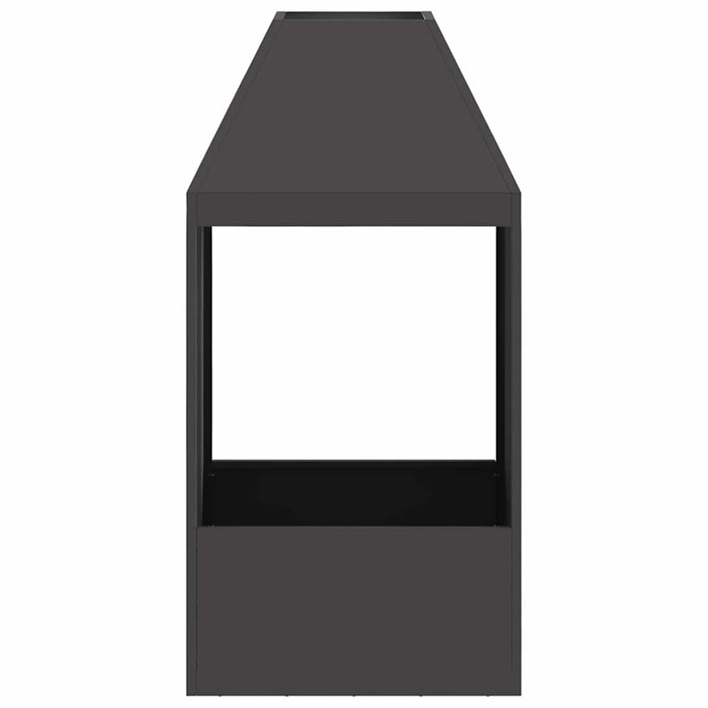 vidaXL Tűzrakó Fekete 50 x 50 x 100 cm Acél