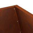 vidaXL Tűzrakó Barna 50 x 50 x 100 cm Időjárásálló acél