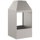 vidaXL Tűzrakó Barna 50 x 50 x 100 cm Acél