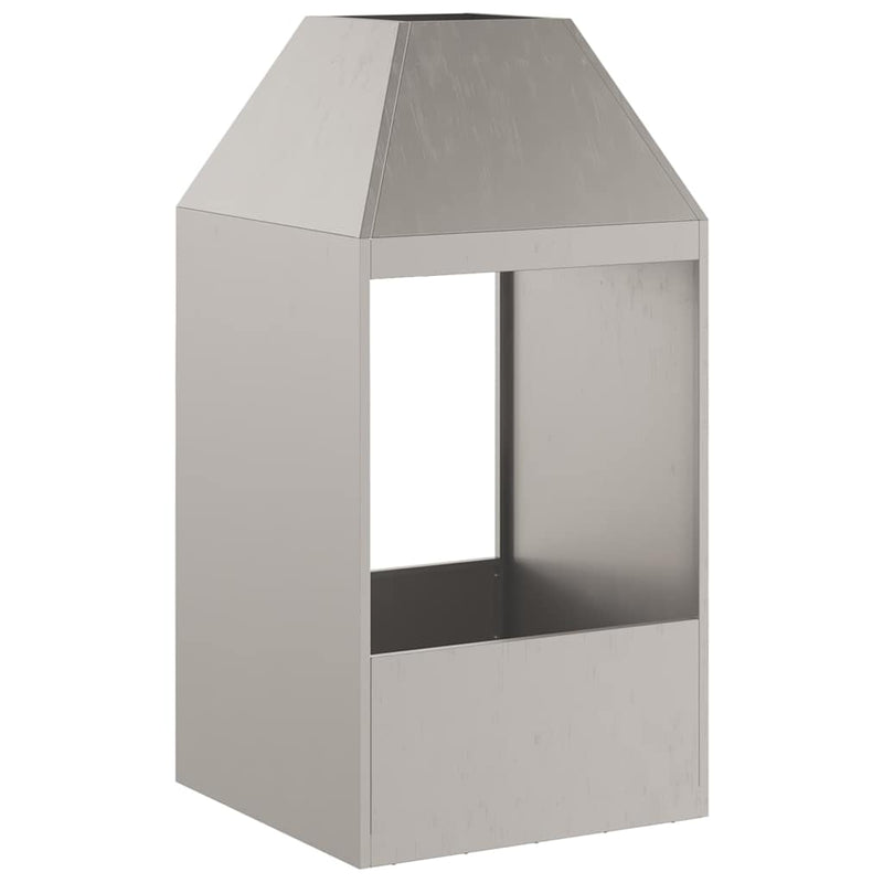 vidaXL Tűzrakó Barna 50 x 50 x 100 cm Acél