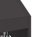 vidaXL Tűzrakó Fekete 50 x 50 x 100 cm Acél