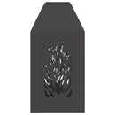 vidaXL Tűzrakó Fekete 50 x 50 x 100 cm Acél