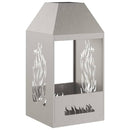 vidaXL Tűzrakó Barna 50 x 50 x 100 cm Acél