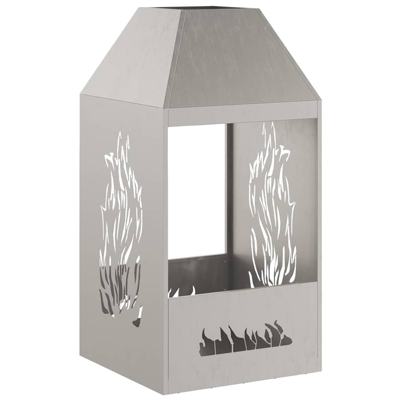 vidaXL Tűzrakó Barna 50 x 50 x 100 cm Acél