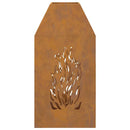 vidaXL Tűzrakó Barna 50 x 50 x 100 cm Acél