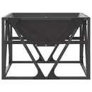 vidaXL Tűzrakó Fekete 50 x 50 x 35 cm Acél