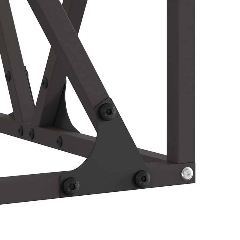 vidaXL Tűzrakó Barna 50 x 50 x 35 cm Acél