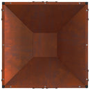 vidaXL Tűzrakó Barna 50 x 50 x 35 cm Időjárásálló acél