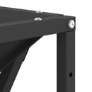 vidaXL Tűzrakó Fekete 80 x 80 x 40 cm Acél